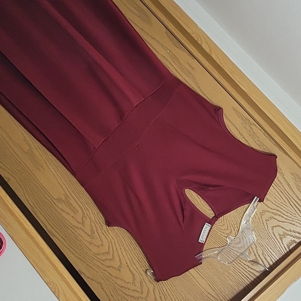 Klaxons Maroon Dress